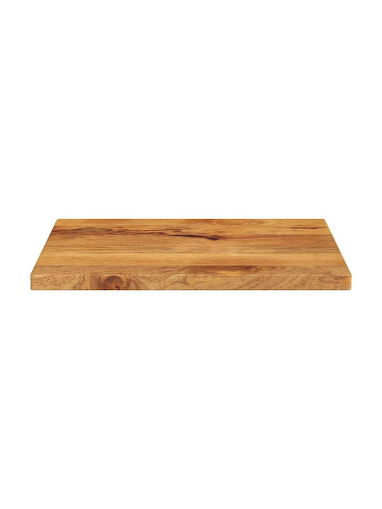 vidaXL Правоъгълена Повърхност на масата Масивно дърво Mango - Brown 60x50x3.8см 371652 1бр
