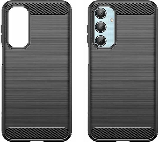 Spacecase Carbon Задна корица Силикон Черен (Samsung Galaxy M35, Spacecase)