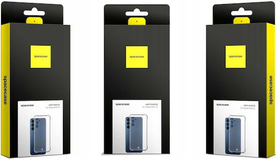 Spacecase Anti-shock Back Cover Silicone 1mm with Strap Transparent (Samsung Galaxy M35 - Spacecase)