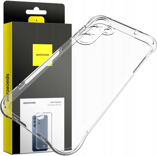 Spacecase Anti-shock Back Cover Silicone 1mm with Strap Transparent (Samsung Galaxy M35 - Spacecase)