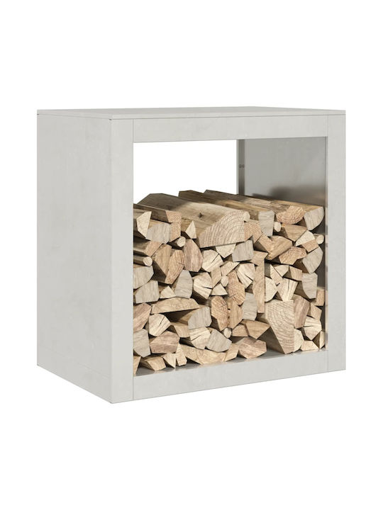 vidaXL Μεταλλικό Ράφι Αποθήκευσης Ξύλων 60x40x60cm Καφέ