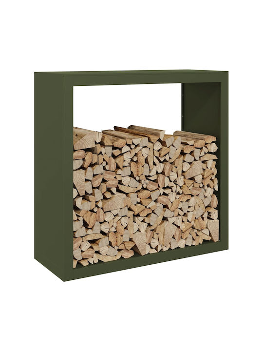 vidaXL Metallisch Regal Holzlagerung 100x40x100cm