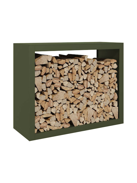 vidaXL Metallisch Regal Holzlagerung 100x40x80cm