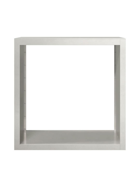vidaXL Metalic Raft Depozitare lemne 100x40x100cm Maro