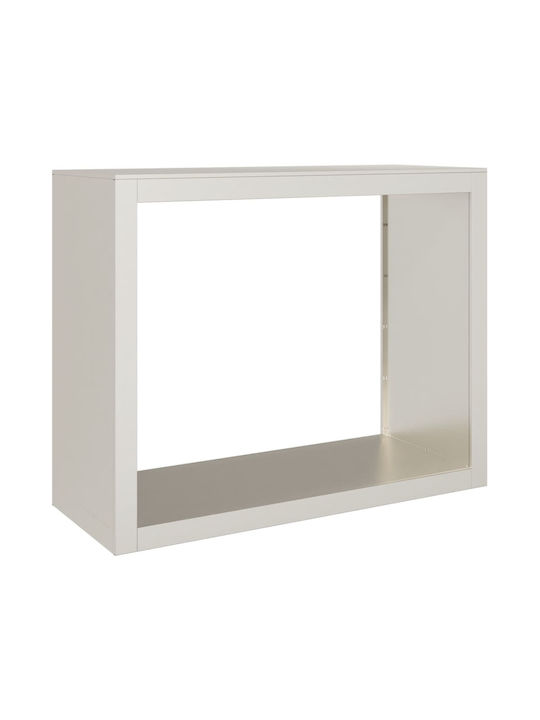 vidaXL Metalic Raft Depozitare lemne 100x40x80cm Maro