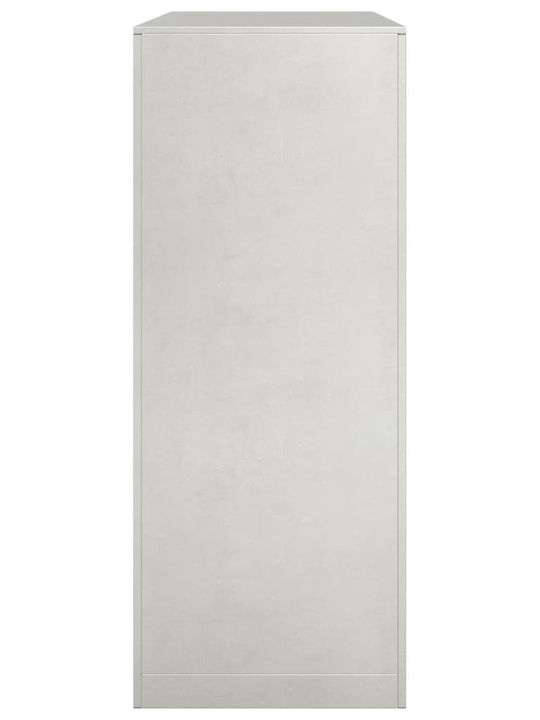 vidaXL Metalic Raft Depozitare lemne 100x40x100cm Maro