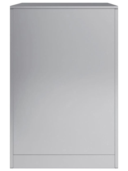 vidaXL Μεταλλικό Ράφι Αποθήκευσης Ξύλων 60x40x60cm Γκρι