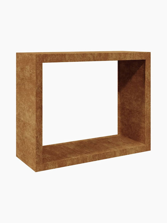 vidaXL Metalic Raft Depozitare lemne 100x40x80cm Maro