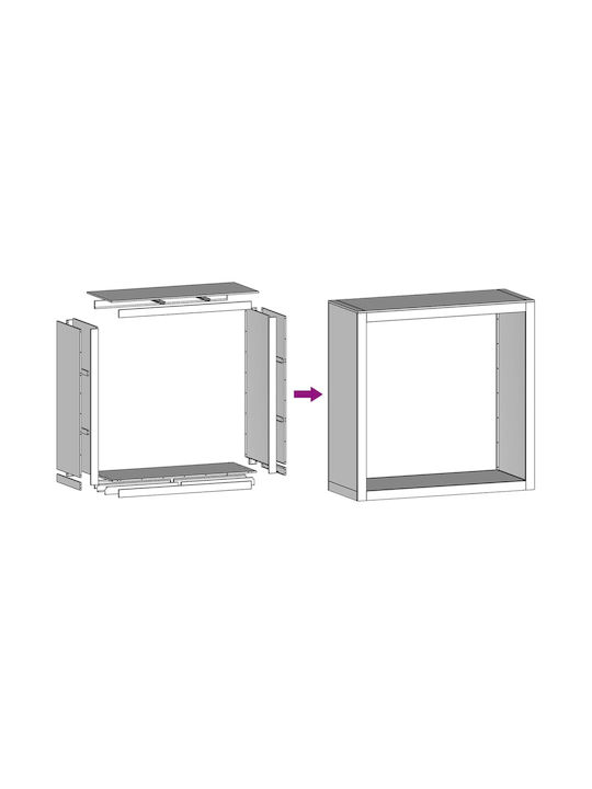 vidaXL Μεταλλικό Ράφι Αποθήκευσης Ξύλων 100x40x100cm Πράσινο