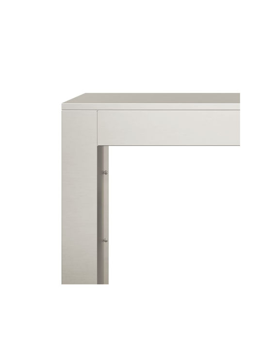 vidaXL Metalic Raft Depozitare lemne 100x40x80cm Maro