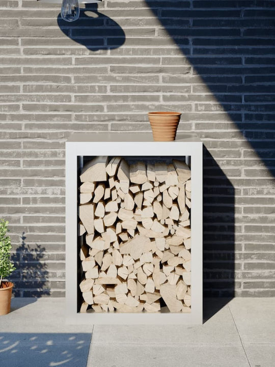 vidaXL Metallisch Regal Holzlagerung 60x40x80cm
