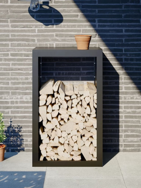 vidaXL Metallisch Regal Holzlagerung 60x40x100cm