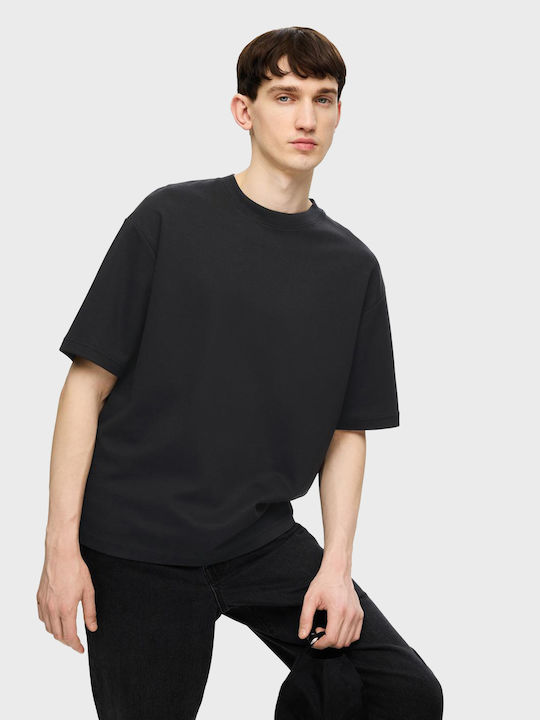 Selected Men's Short Sleeve T-shirt Black