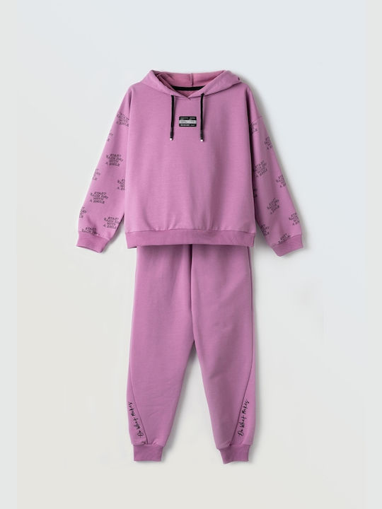 Evita Kids Sweatpants Set Purple