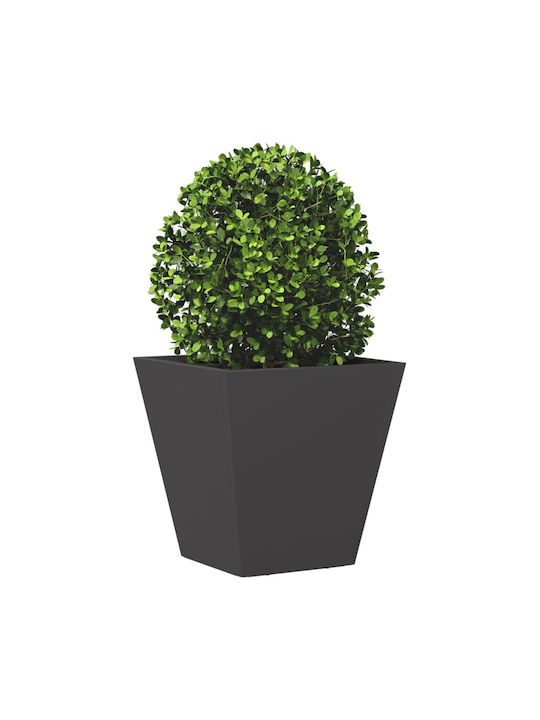 vidaXL Set 2 Planter Box Metalice Negre 30 cm