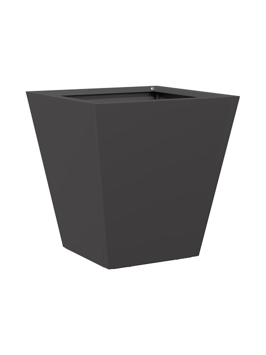 vidaXL Set 2 Planter Box Metalice Negre 30 cm