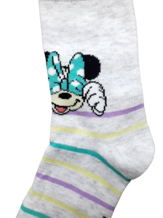 Disney Kids' Socks Minnie Mint Grey Melange