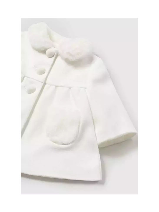 Mayoral Kids Coat ecru