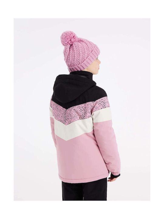 Protest Kids Casual Jacket Long Double Sided with Hood Cameo Pink