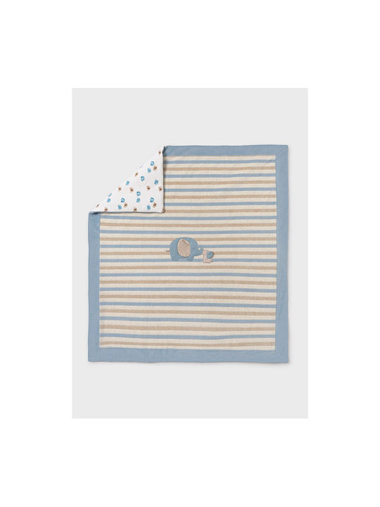 Mayoral Blanket Nursery Swaddling Blankets Light Blue Sky Blue 80x100cm