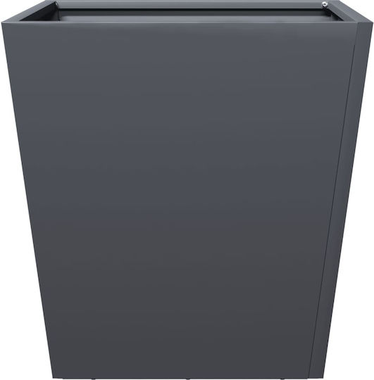 vidaXL Planter Box Metallic Charcoal 40x40x40cm.