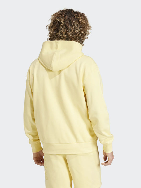 Adidas Men's Sweatshirt with Hood yellow