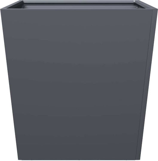 vidaXL Planter Box Metallic Charcoal 50x50x50cm.