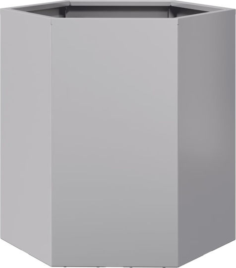 vidaXL Blumenkasten Metallisch Silver 46x40x45cm.