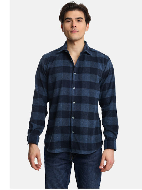 Paco & Co Men's Shirt Overshirt Checked blue-raff