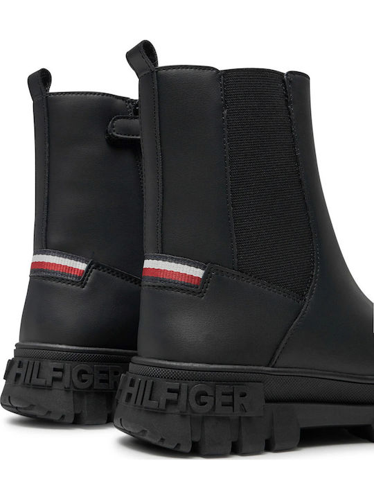 Kids Boots with Zipper Black