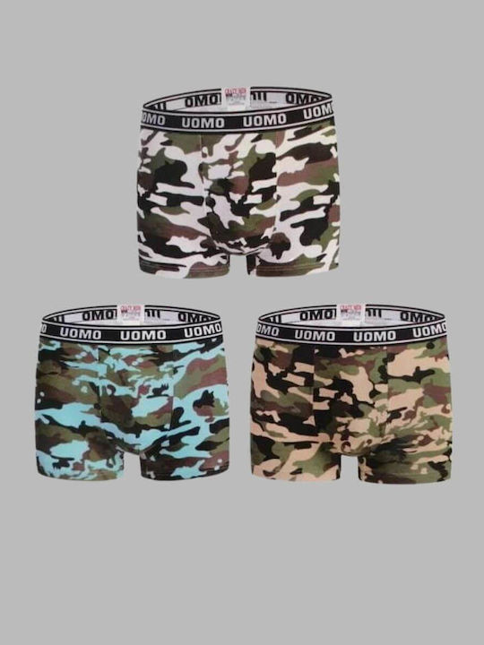 Uomo Set boxeri pentru copii Multicolour 3buc
