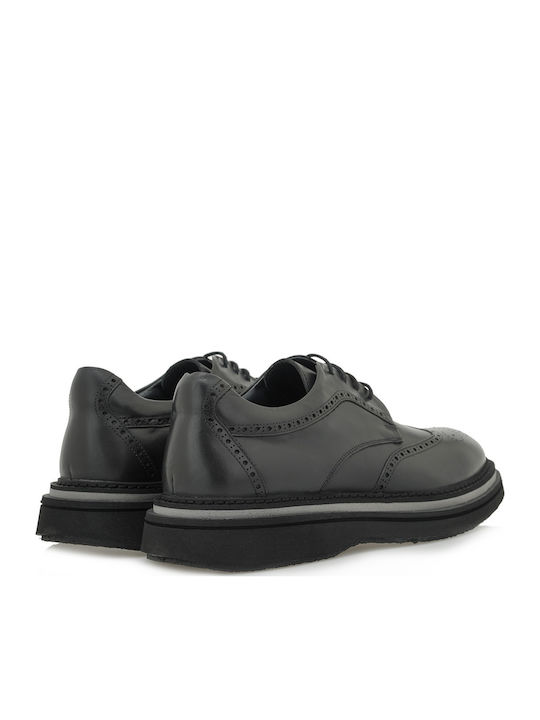 Δερμάτινα Ανδρικά Oxfords Μαύρα