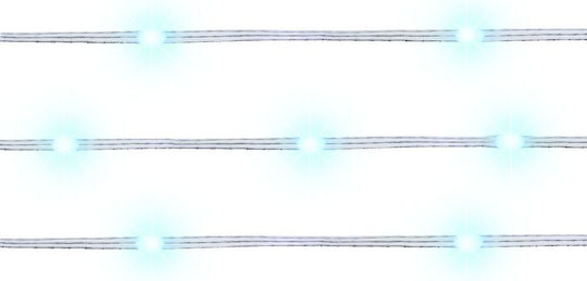 LED Weihnachtsbeleuchtung Weiß Vorhang