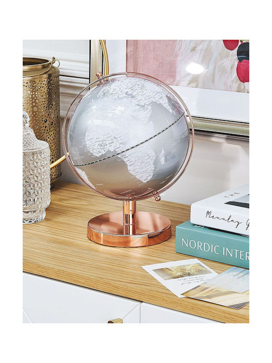 Beliani Globe Diameter 20cm and Height 28cm Silver