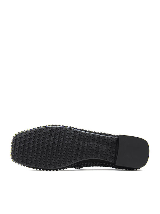 Leather Ballerinas Black