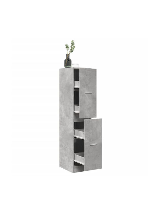 Office Storage Drawer Grey L30xW41xH144.5cm