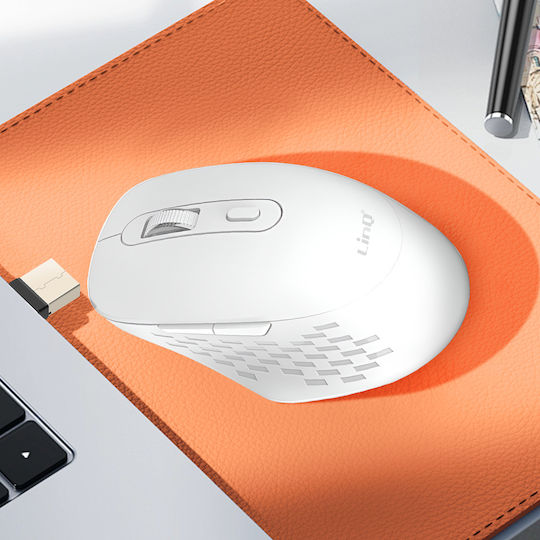 LinQ W709 Wireless Ergonomic Mouse White