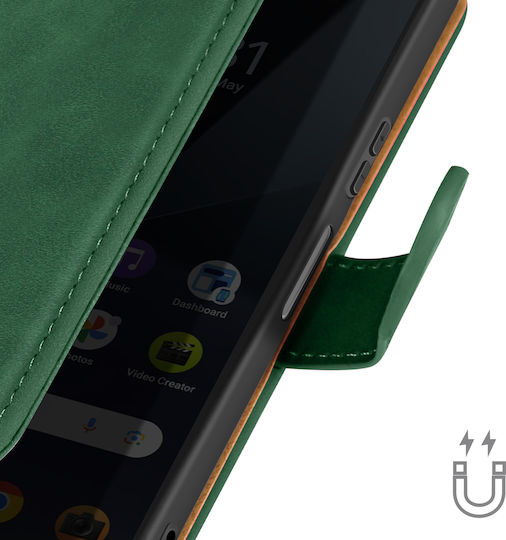 Avizar Book Δερματίνης Πράσινο (Xperia 10 VI)