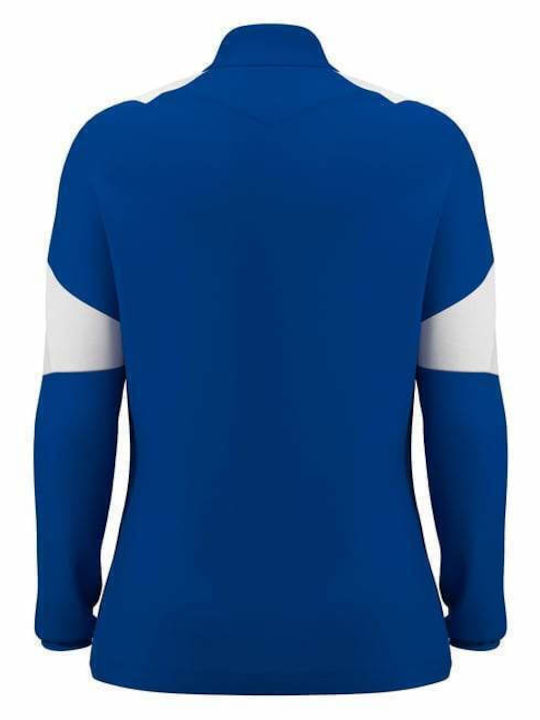 Bluză Sport pentru Femei Mânecă lungă Royal Blue/White