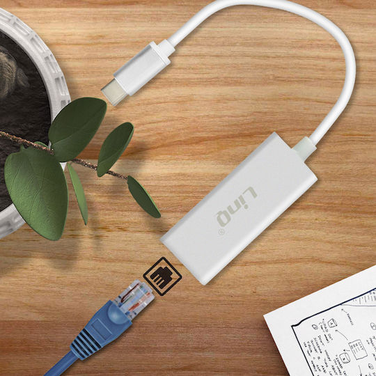 LinQ TPC-H515 USB-C Network Adapter with Wired Ethernet Connection