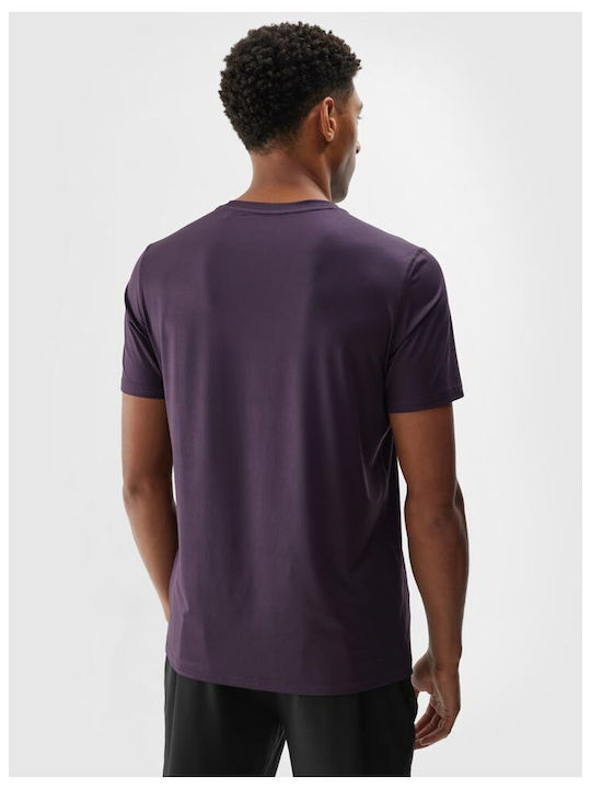 4F Functional Men's Athletic Short Sleeve Blouse Purple