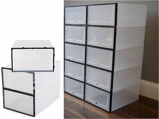 Plastik Schuhaufbewahrungsbox 34.5x24x14cm AT693