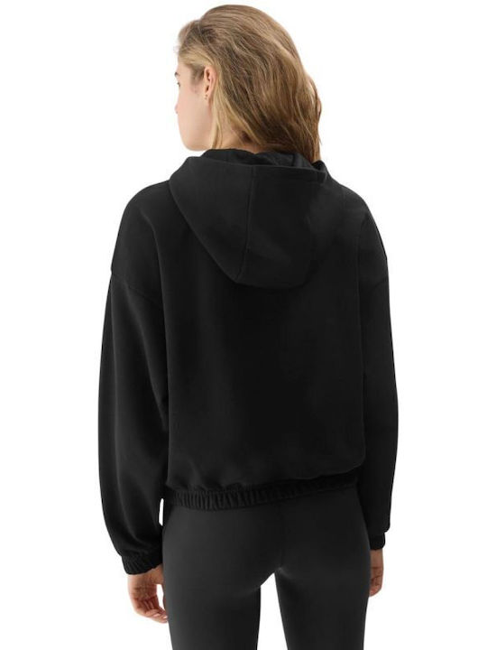 4F Women's Hooded Sweatshirt Black