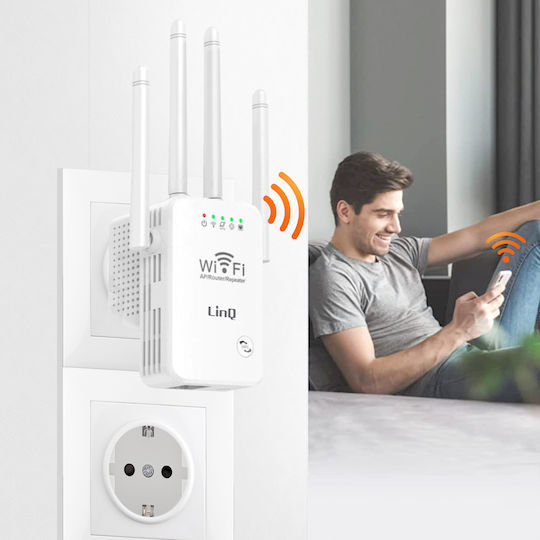 LinQ WLAN500 WiFi Extender Einzelband (2,4 GHz) 300Mbps