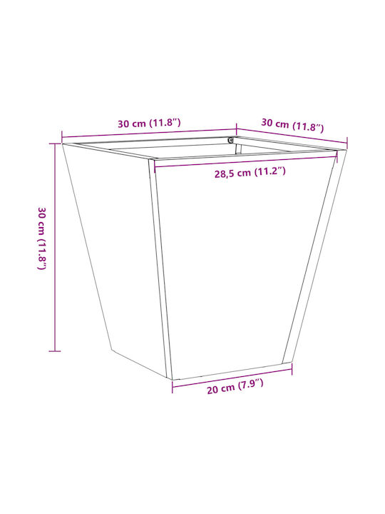 vidaXL Set 2 Jardiniere Metalice Gri deschis