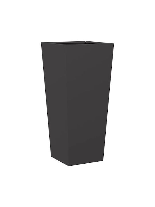 vidaXL Set 2 Jardiniere Metalice Negru