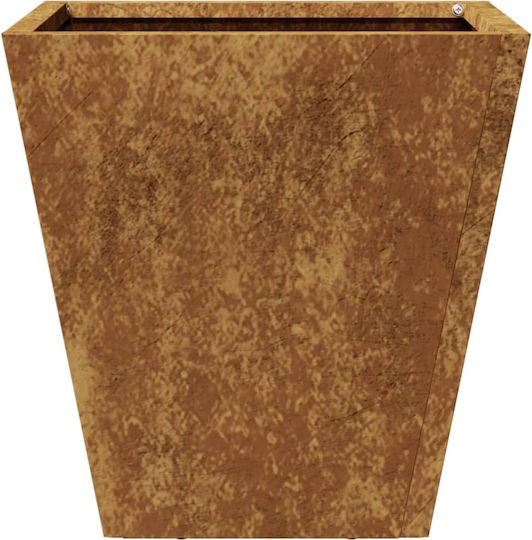 vidaXL Set of 2 Metallic Planter Boxes Brown 30cm