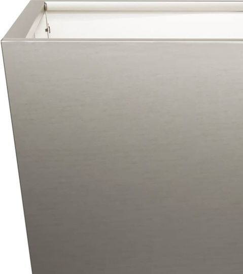 vidaXL Set of 2 Metallic Planter Boxes Brown 30cm