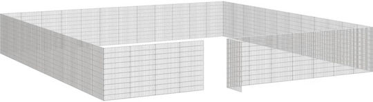 vidaXL 3321350 Galvanized Steel Cage for Rabbits 54x100