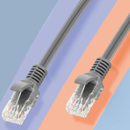 LinQ U/UTP Cat.6 (Gigabit) Καλώδιο Δικτύου Ethernet 10m Γκρι